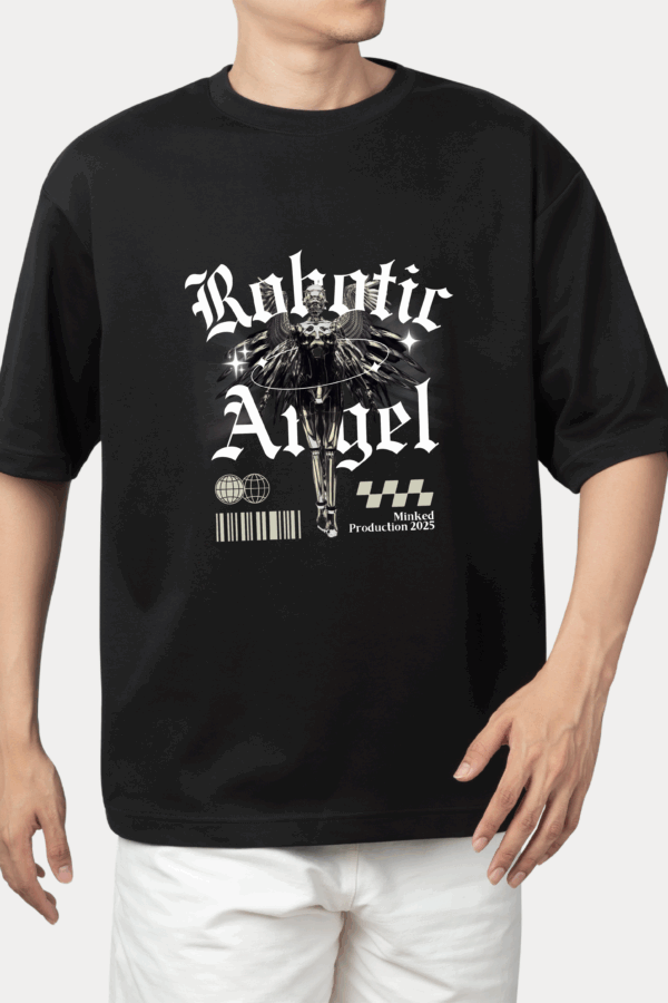 Tricou Streetwear - "Robotic Angel" - imagine 2
