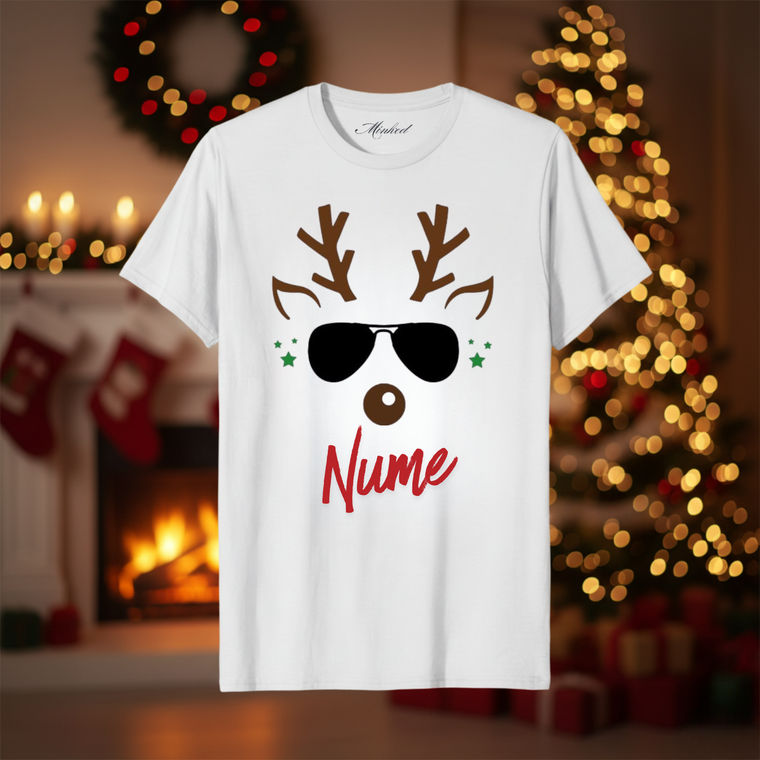 Tricou Personalizabil cu nume Cool Deer